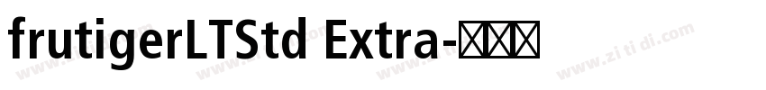 frutigerLTStd Extra字体转换